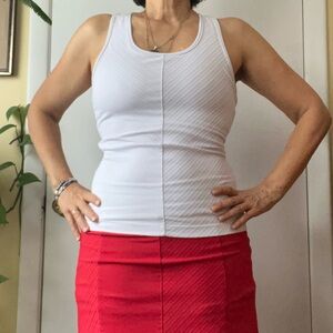 Fila White Textured Tennis Tank Top